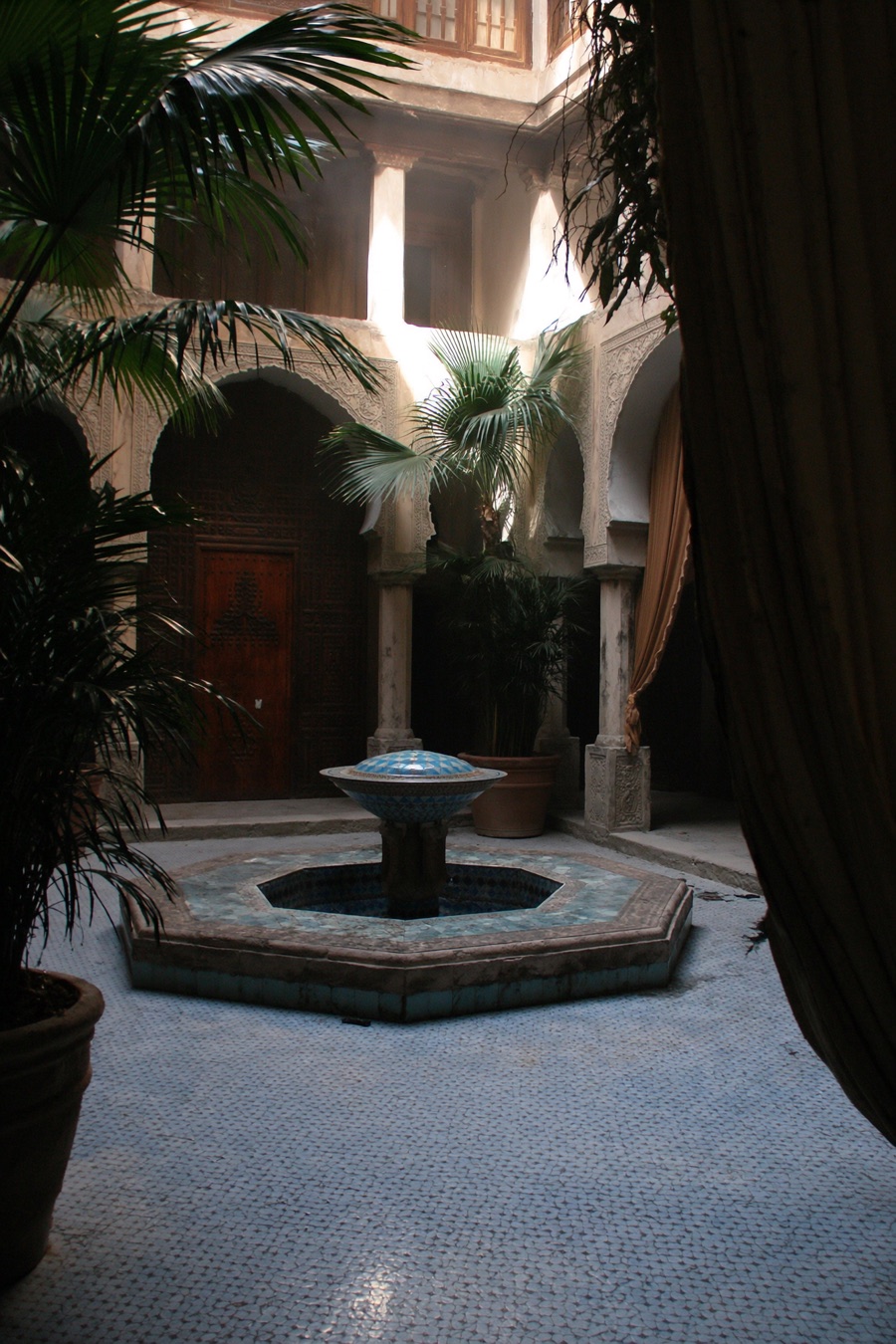 A riad courtyard in Marrakech, Morocco
